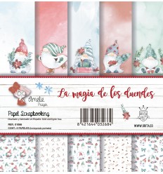 KIT DE PAPEL SCRAPBOOKING LA MAGIA DE LOS DUENDES