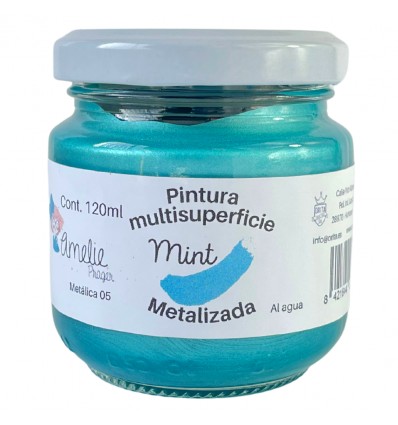 Pintura Metalizada Multisuperficie 05 Mint - 120 ml