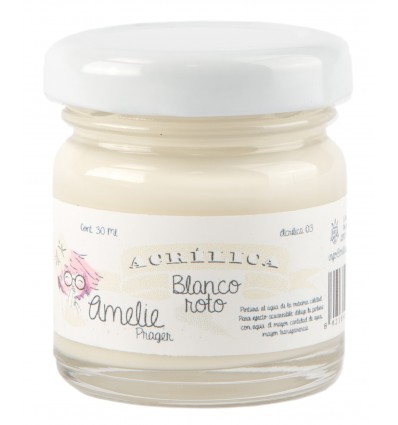 Amelie Acrílico 03 Blanco Roto. 30 ml