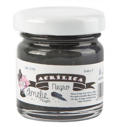 Amelie Acrílico 41 Negro. 30 ml