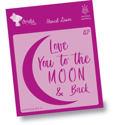 Amelie Stencil - 09004 Love Yoy To The Moon