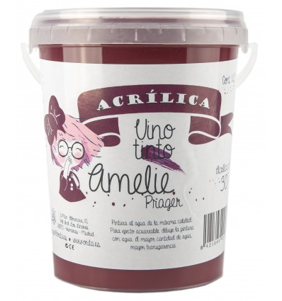 Amelie Acrílica 30 Vino Tinto - 1L