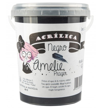 Amelie Acrílica 41 Negro - 1L