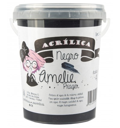 Amelie Acrílica 41 Negro - 3L