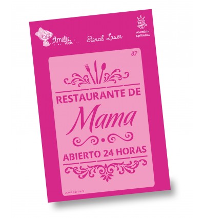Amelie Stencil - 03104 Restaurante de Mama