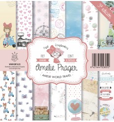 AMELIE WORLD TRAVEL (SET 8 PAPELES)