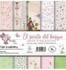 HADA DE LAS FLORES (SET 6 PAPELES)