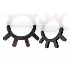 Pestañas decorativas negras (3 pares)
