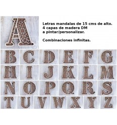 juego 25 Letras abecedario - Mándalas