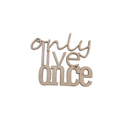 Palabras Scrap 78 - Only live once