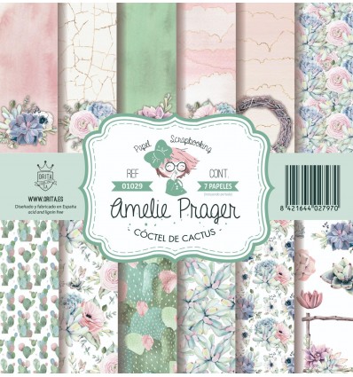 COCTEL DE CACTUS - SET SCRAP ( 7 )