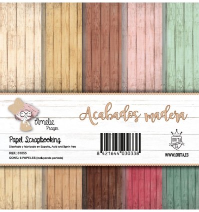 ACABADOS MADERA (SET 6 PAPELES)