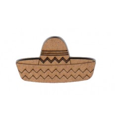 Silueta 2045 - Sombrero Mejicano. 4,5x2,5 cm