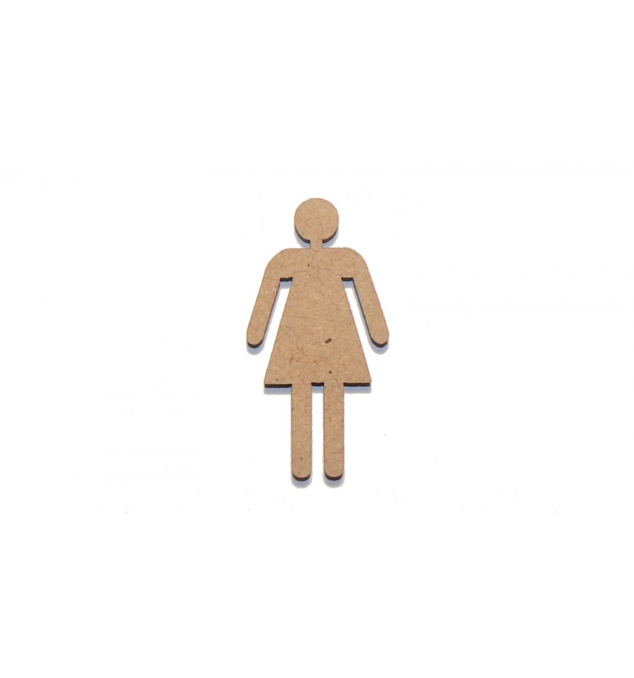 Silueta 2019 - Maniquí Mujer. 2x8 cm