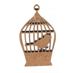 Jaula con pajaro 4082 2,9x4,9 cm