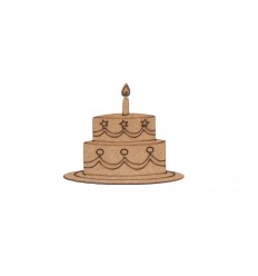 Pastel de Cumpleaños pequeño 12011S 2,8x2,5 cm
