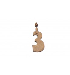 Vela nº3 12016 1,3x3,4 cm